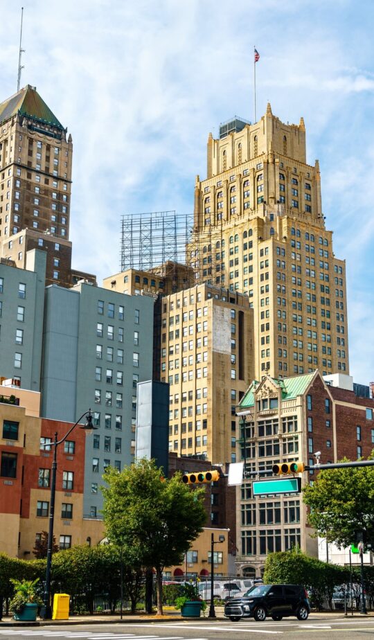 Downtown Newark on a Sunny Day
